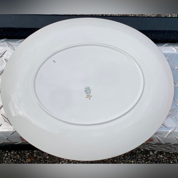 Vintage Discontinued Crown Ducal WARWICK 8932 Large Oval Gold Trim Serving Plate - Picture 12 of 16